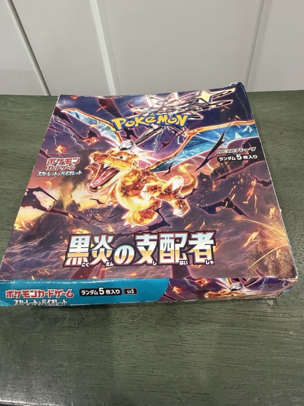 New Pokemon Card Ruler of the Black Flame Booster Box Charizard Sealed Japanese